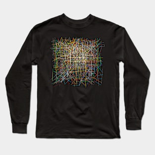 Sci-fi Chaos Pattern - Time Lapse Long Sleeve T-Shirt